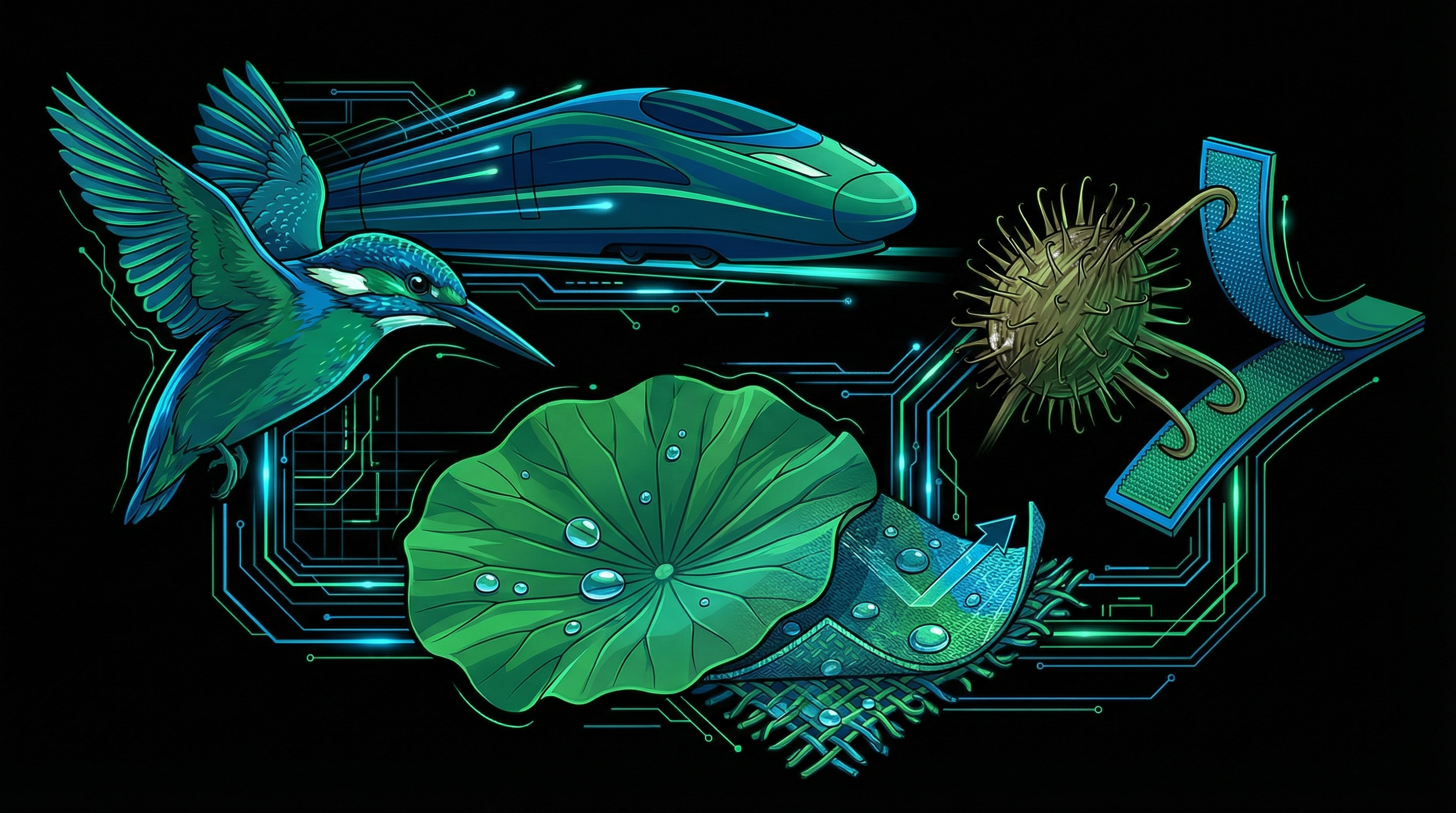 Biomimicry Concepts Illustration